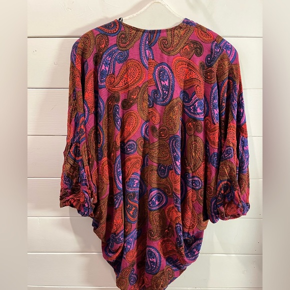 VOLCOM – Kimono drapé à imprimé cachemire – Taille unique - Picture 8 of 11